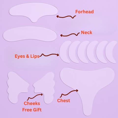 OurPatches™ Face, Neck & Chest Set (11 Pcs) — Complete Anti-Wrinkle Care