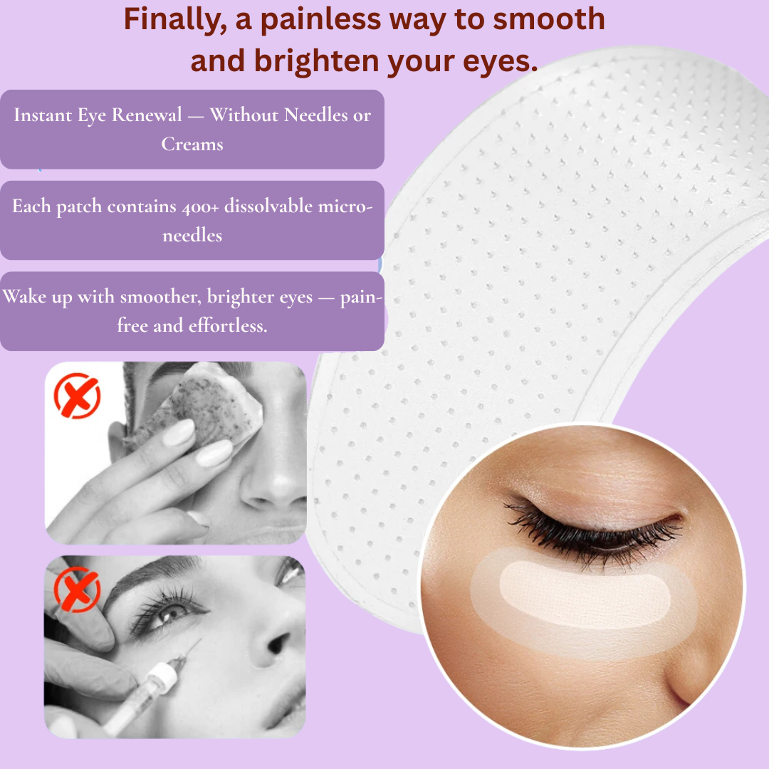 OurPatches™ Micro-Needle Eye Patches — Instant Firming & Deep Hydration